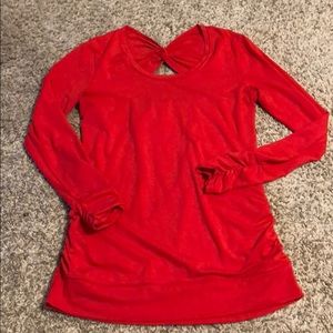 Soybu Yoga Top open back ruched details